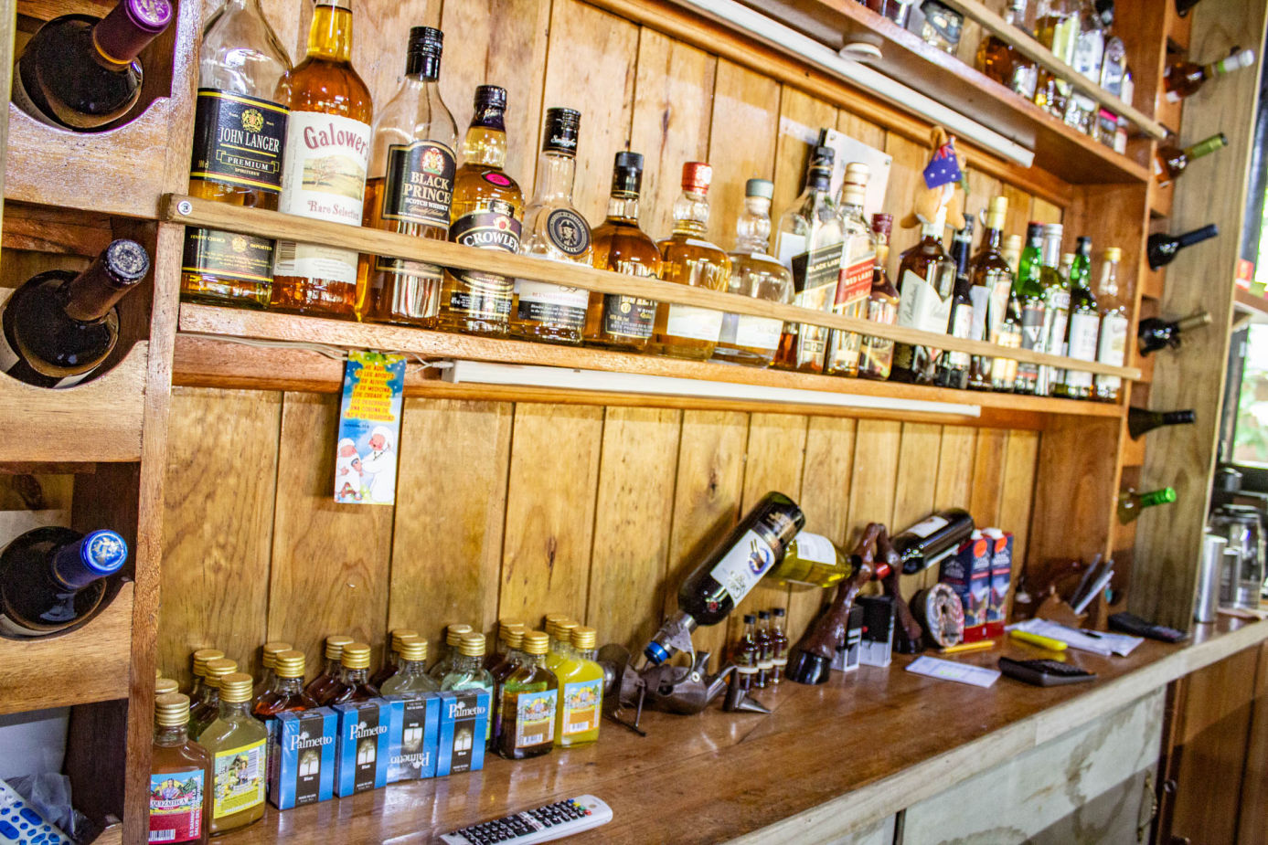 Bar at Hotel Kangaroo Rio Dulce Guatemala